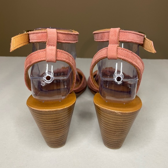 K Jaques Saint-Tropez Rose Suede Leather Wedges Sandals Size 40/9 - Picture 7 of 10